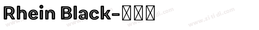 Rhein Black字体转换